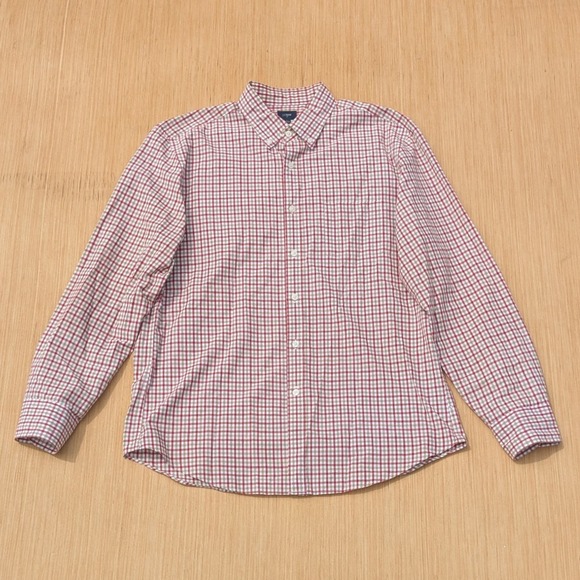 J.Crew Button Down Shirt Long Sleeve Checkered Plaid Preppy Casual Men's Large - Picture 1 of 6